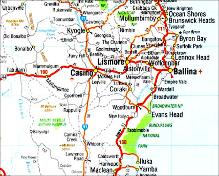 map Lismore