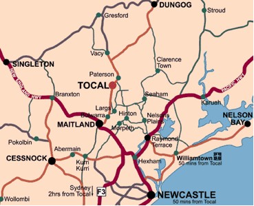 Maitland map newcastle
