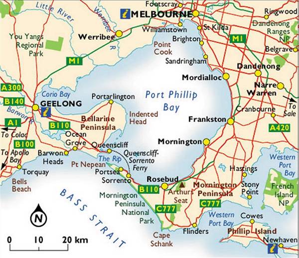 melbourne region map