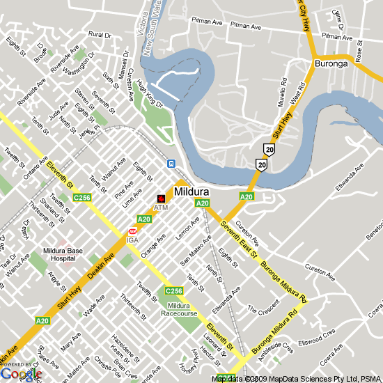 Mildura map