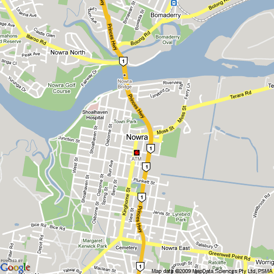 Map Of Nowra Nsw Nowra Map