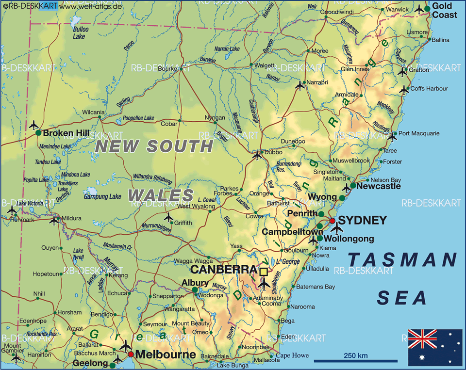 Nowra regions map