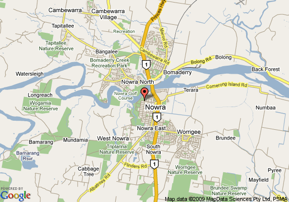 Map Of Nowra Nsw Nowra Map