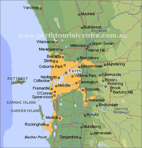 city map of Perth