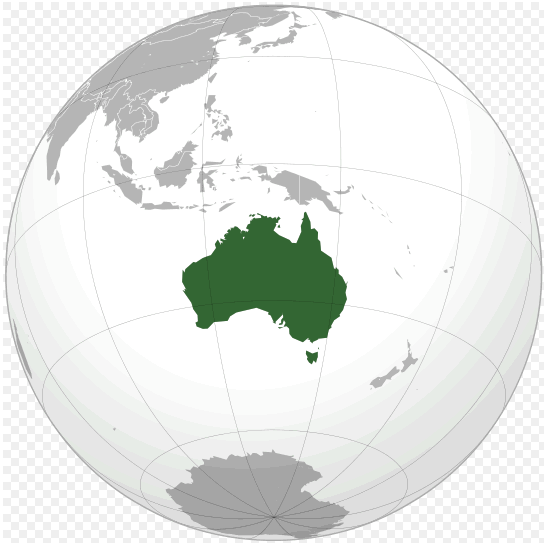 where is australia in the world
