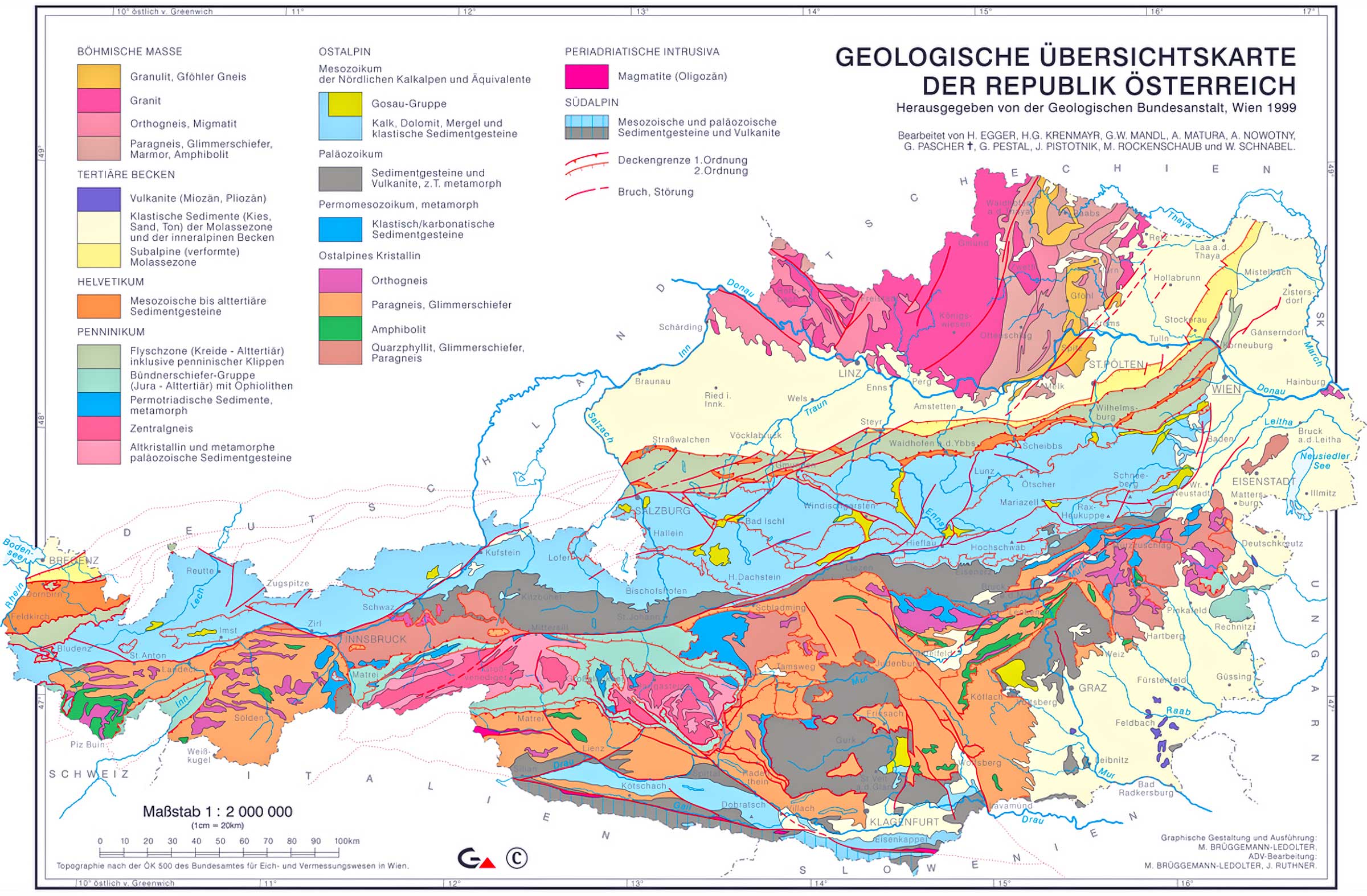 Austria Geological Map