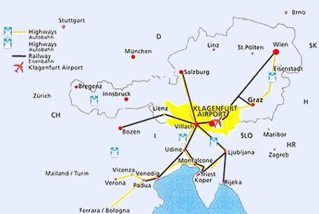 Klagenfurt austria map