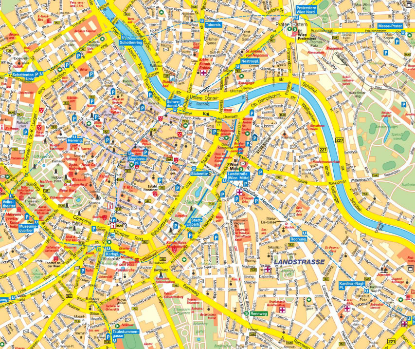 map of Vienna