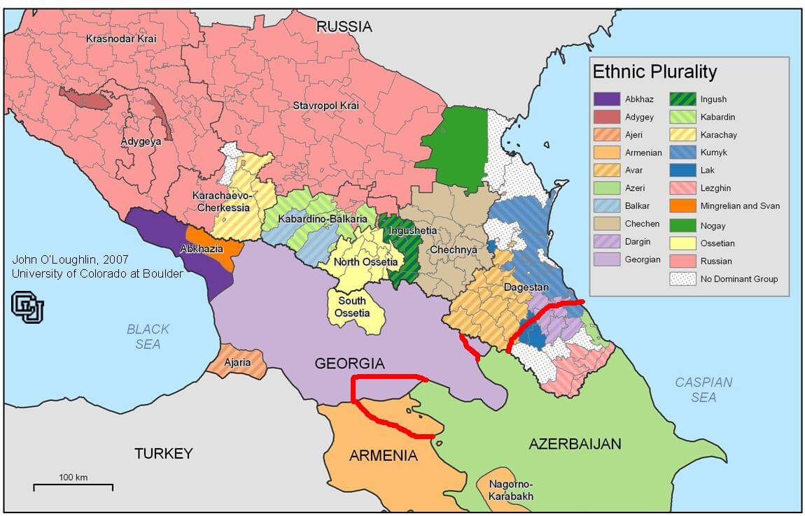 azerbaijan ethnic groups map