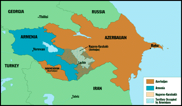 azerbaijan map karabakh