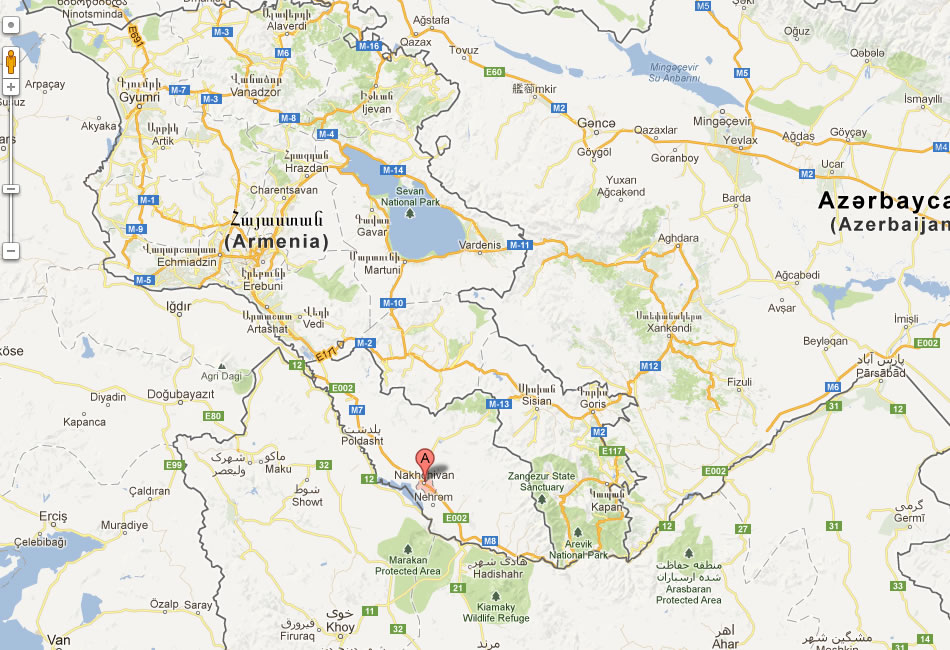 map of Nahcivan