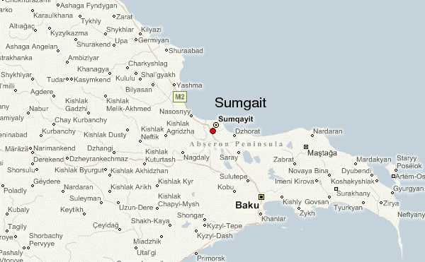 Sumqayit map