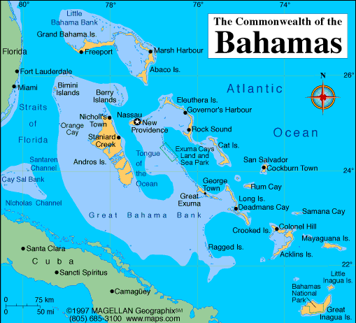 Map Bahamas