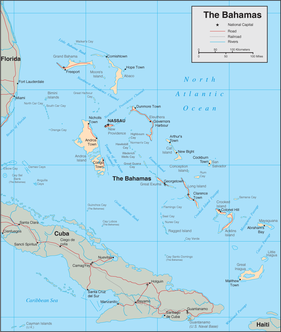 Maps of The Bahamas