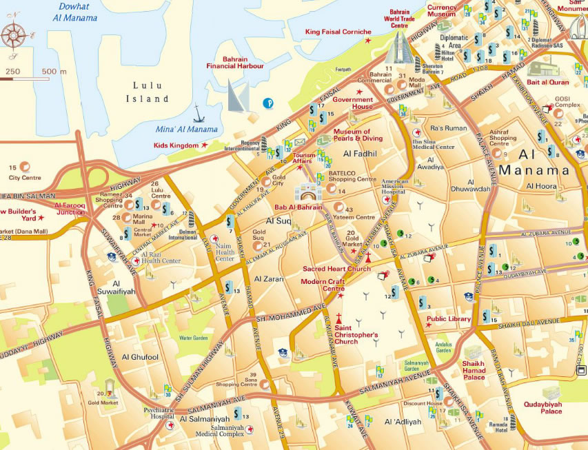 Al Manama map