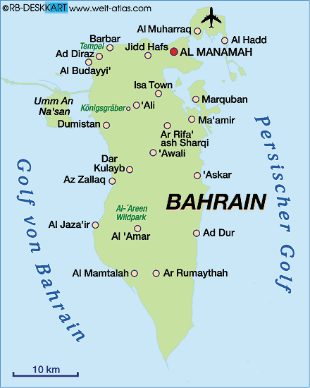 bahrain Al Muharraq map