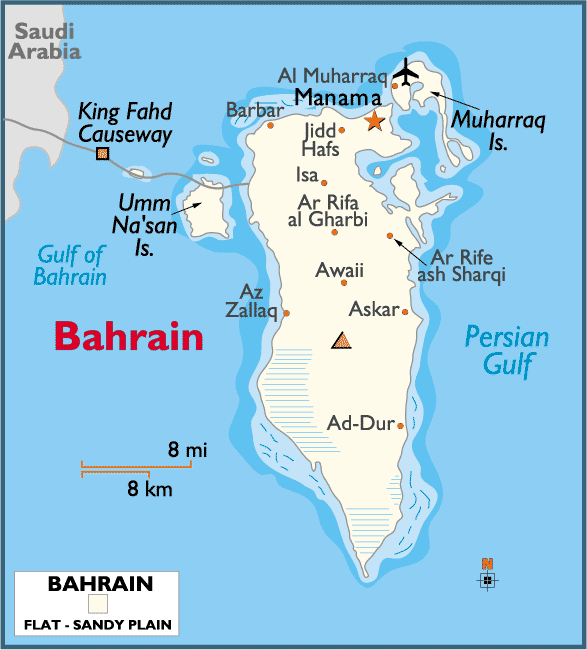 bahrain map