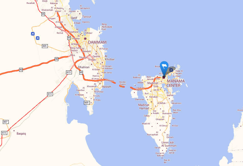 map bahrain