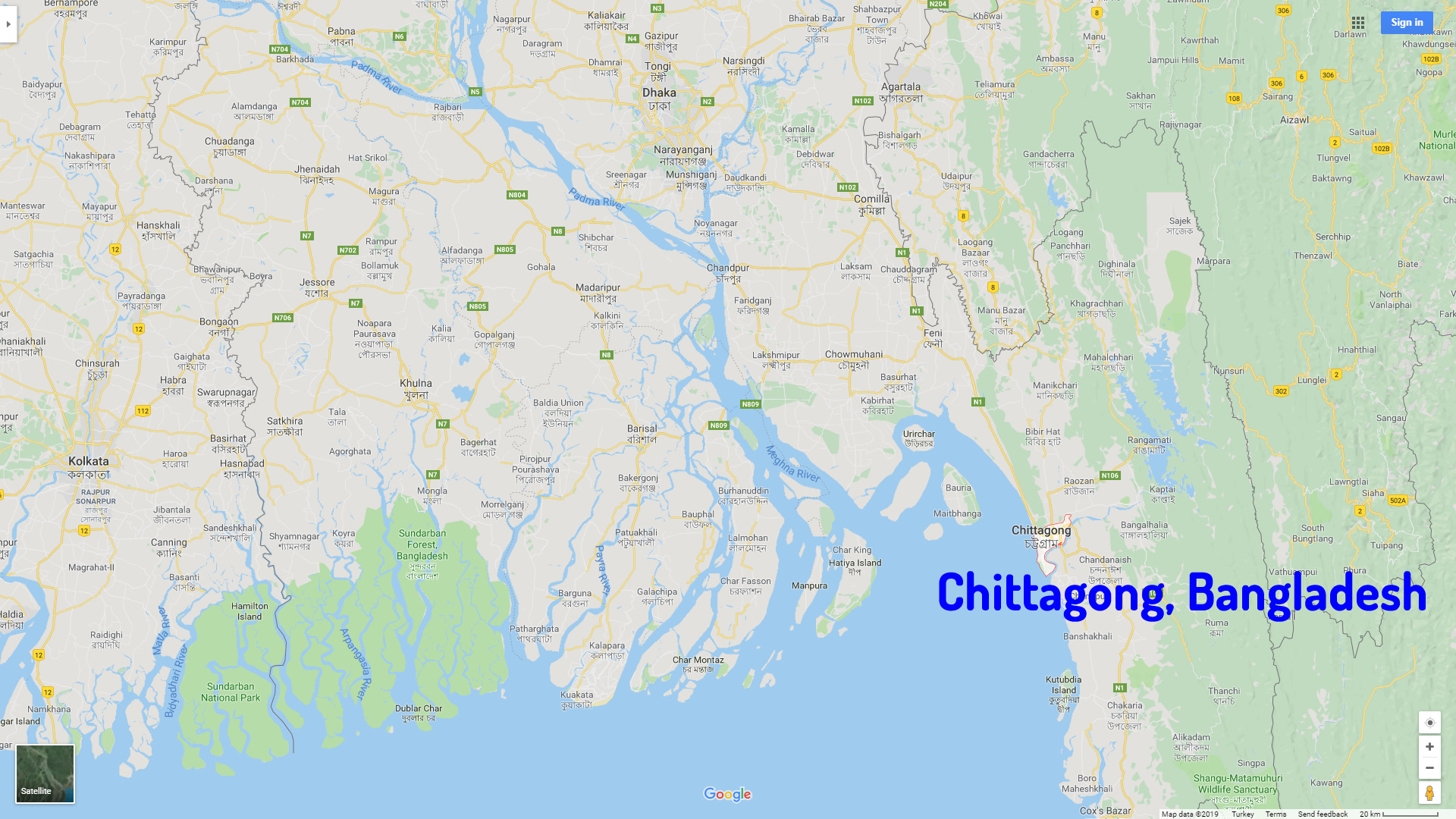 Chittagong map Bangladesh