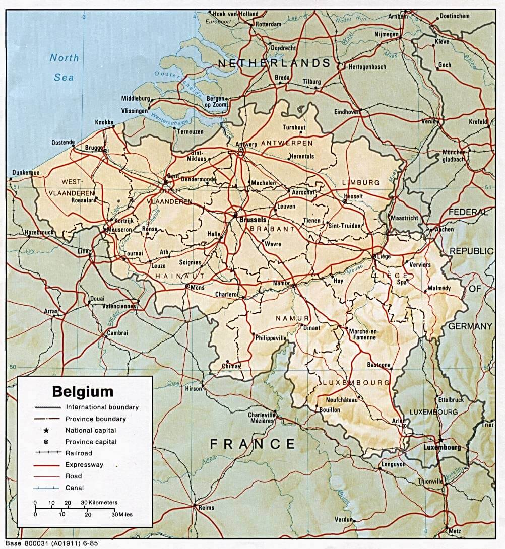 Belgium Map