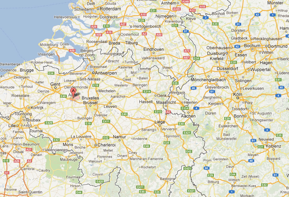 map of Anderlecht