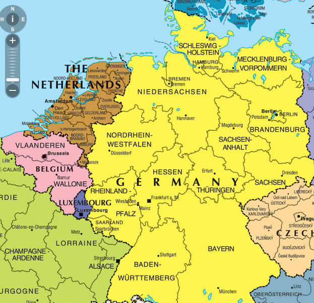 Belgium Map Germany