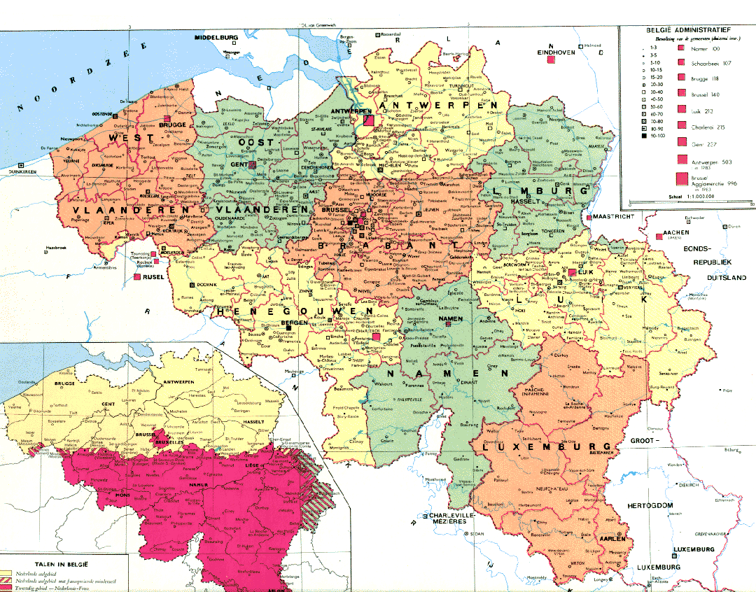 Belgium Regions Map