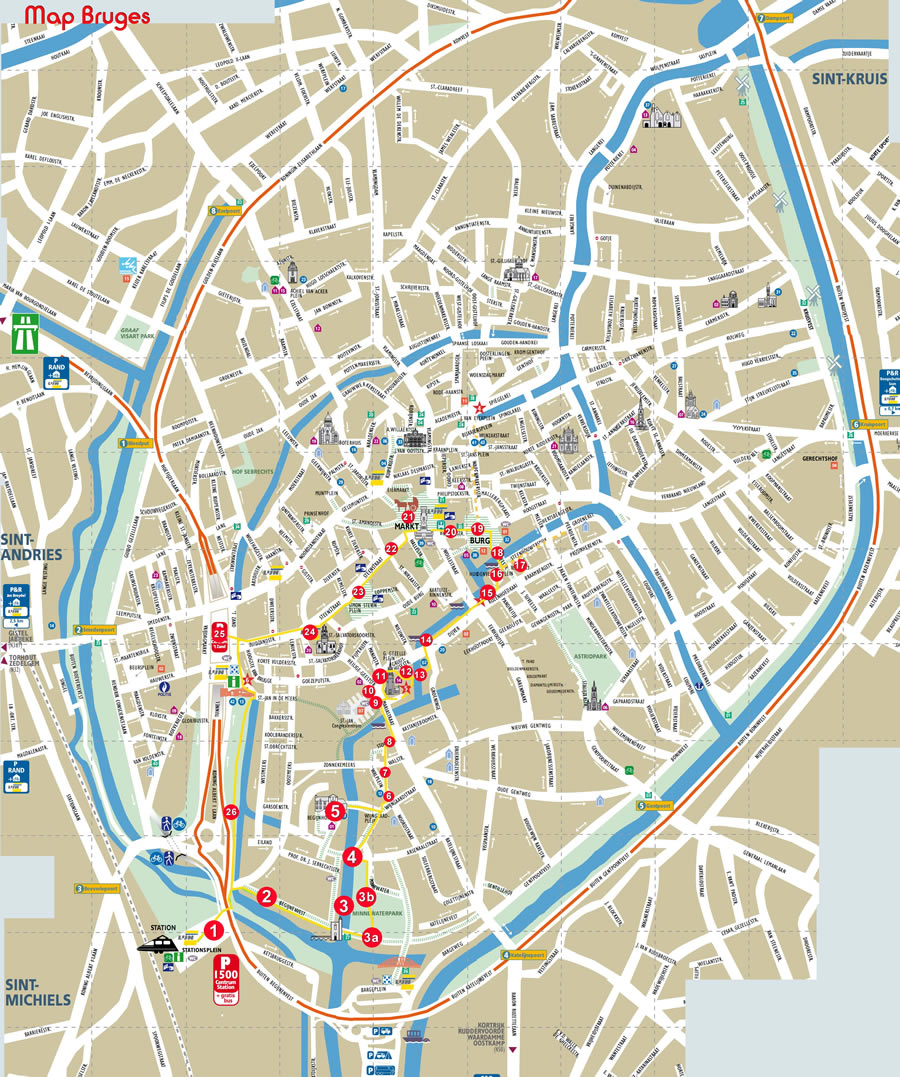 Brugge district map