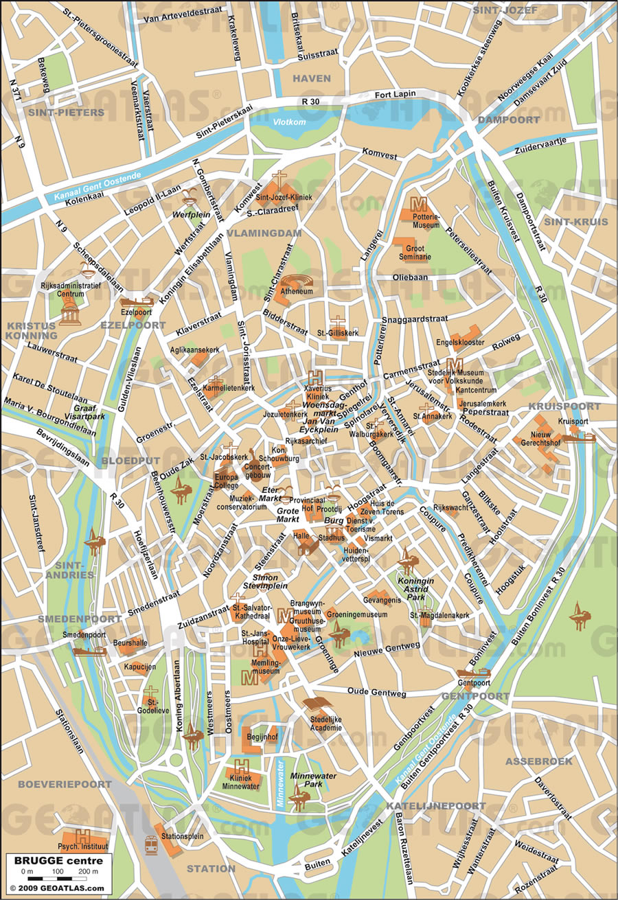 Brugge map