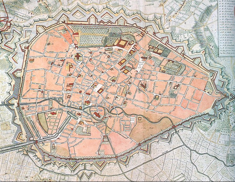 Bruxelles historical map