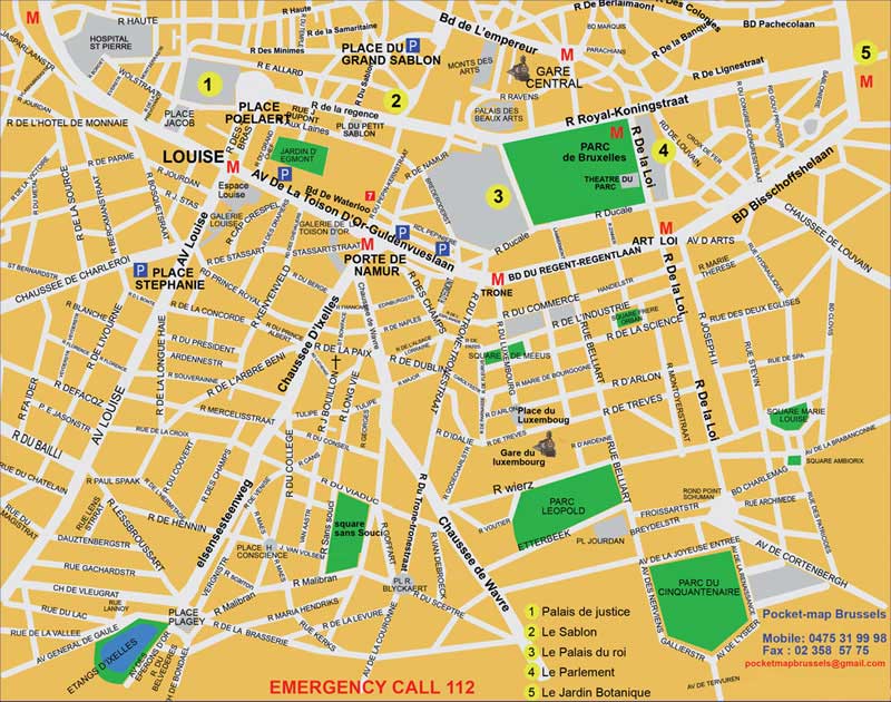 Bruxelles map