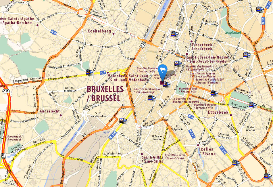 map of brussels