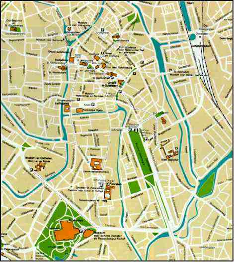 Gent city center map