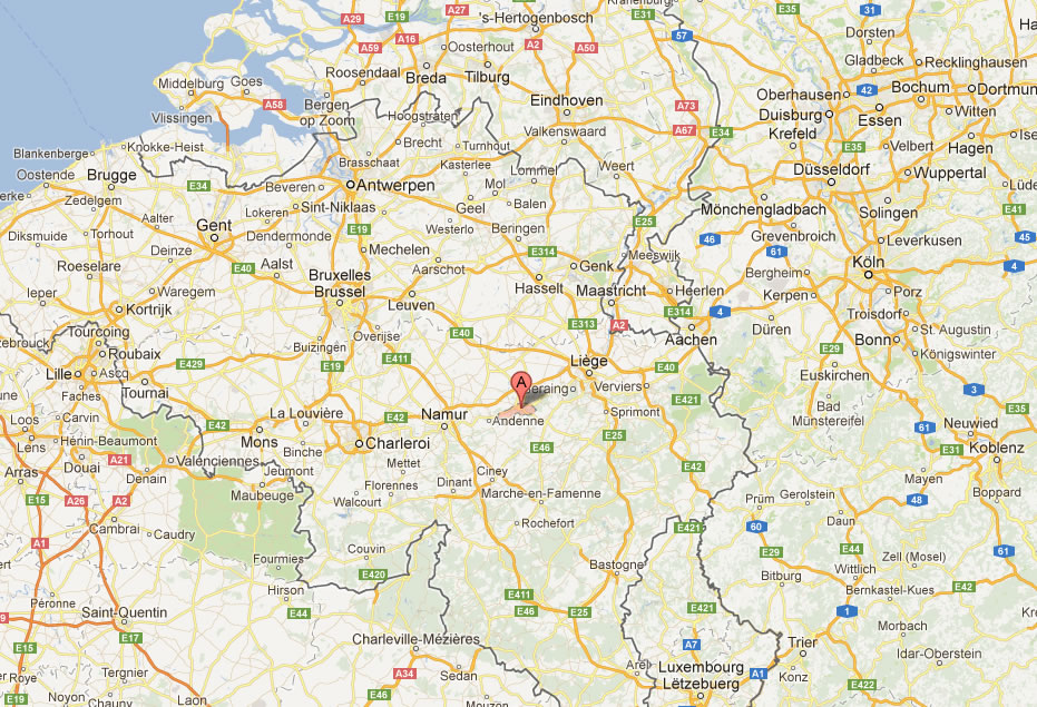 map of Huy Belgium