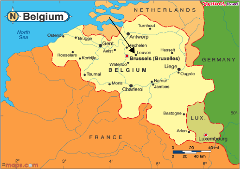 belgium location map