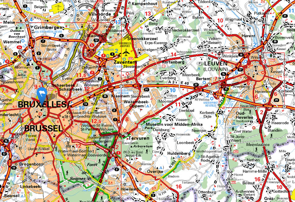 belgium map Leuven