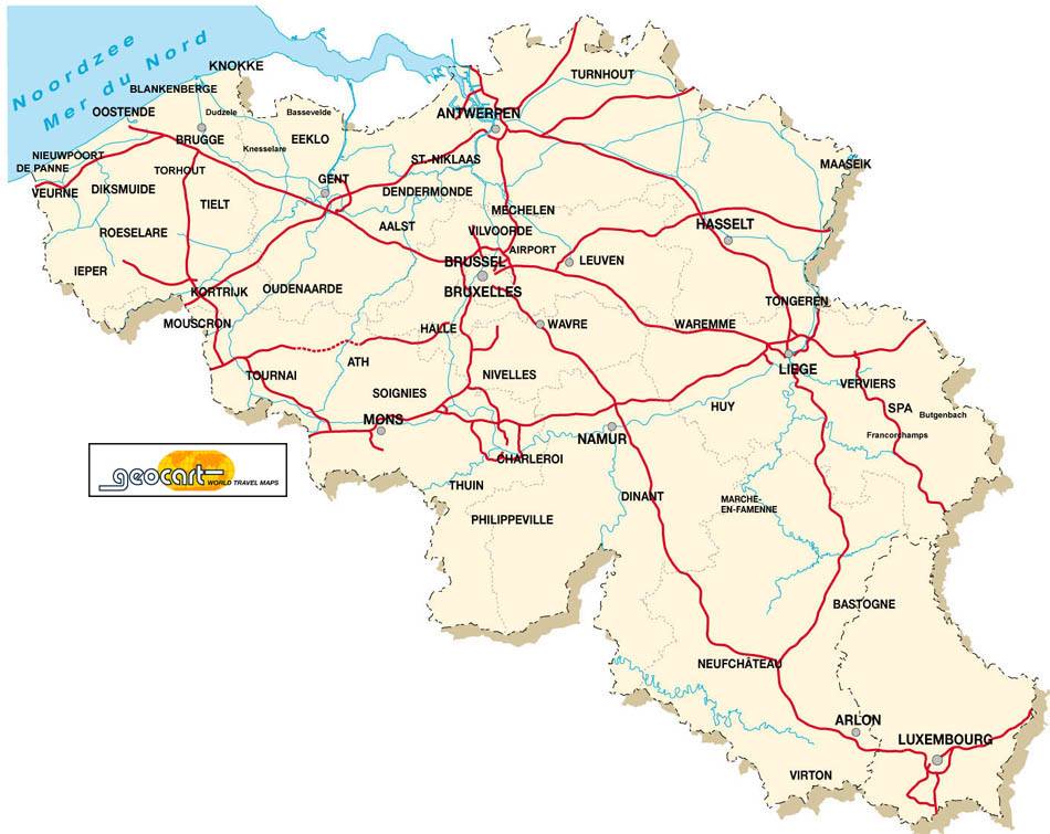 belgium map Liege