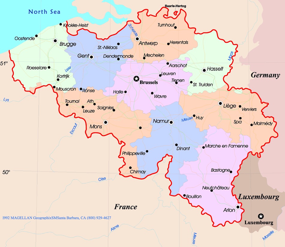 belgium map Schaerbeek