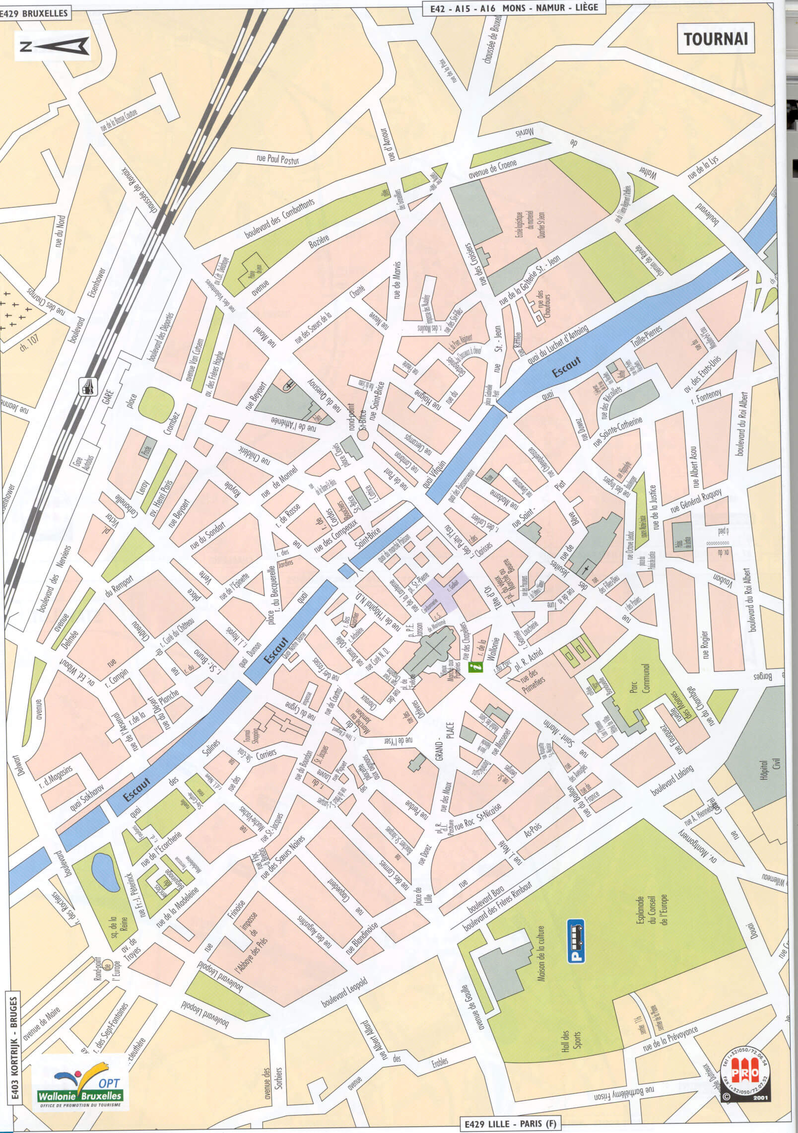 Tournai map