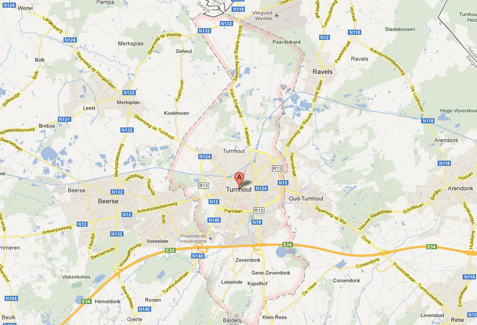 Map Of Turnhout