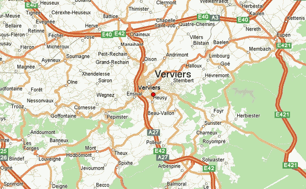 Verviers Map