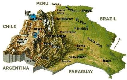 Bolivia Geography Map