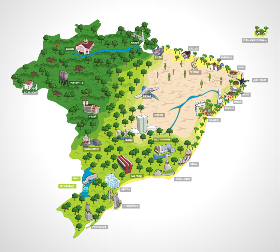 Brazil Forest Map