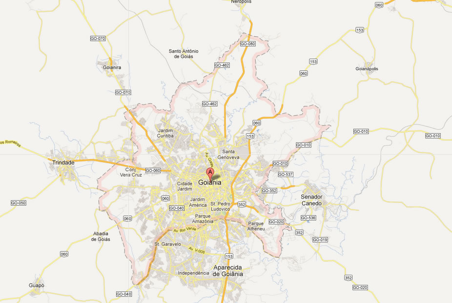 map of Goiania