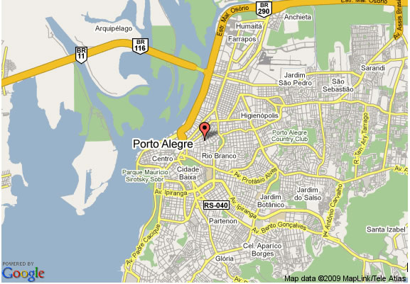 porto alegre regionaal map