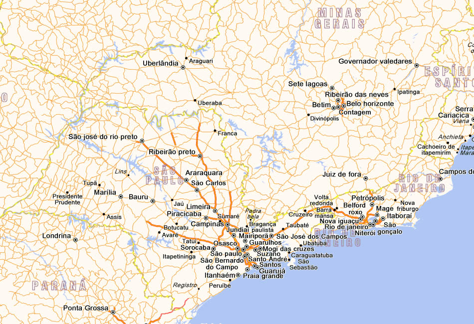 rio de janeiro map brazil