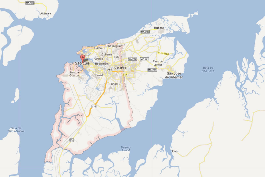 map of Sao Luis