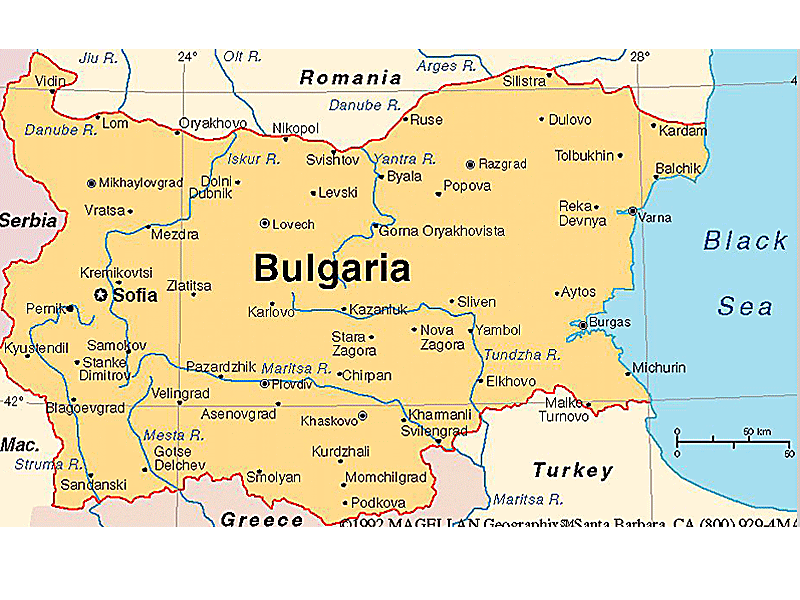 bulgaria Pleven map