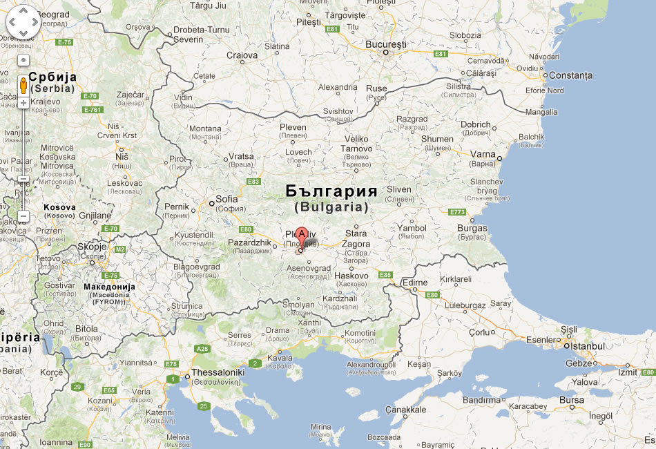 map of Plovdiv bulgaria