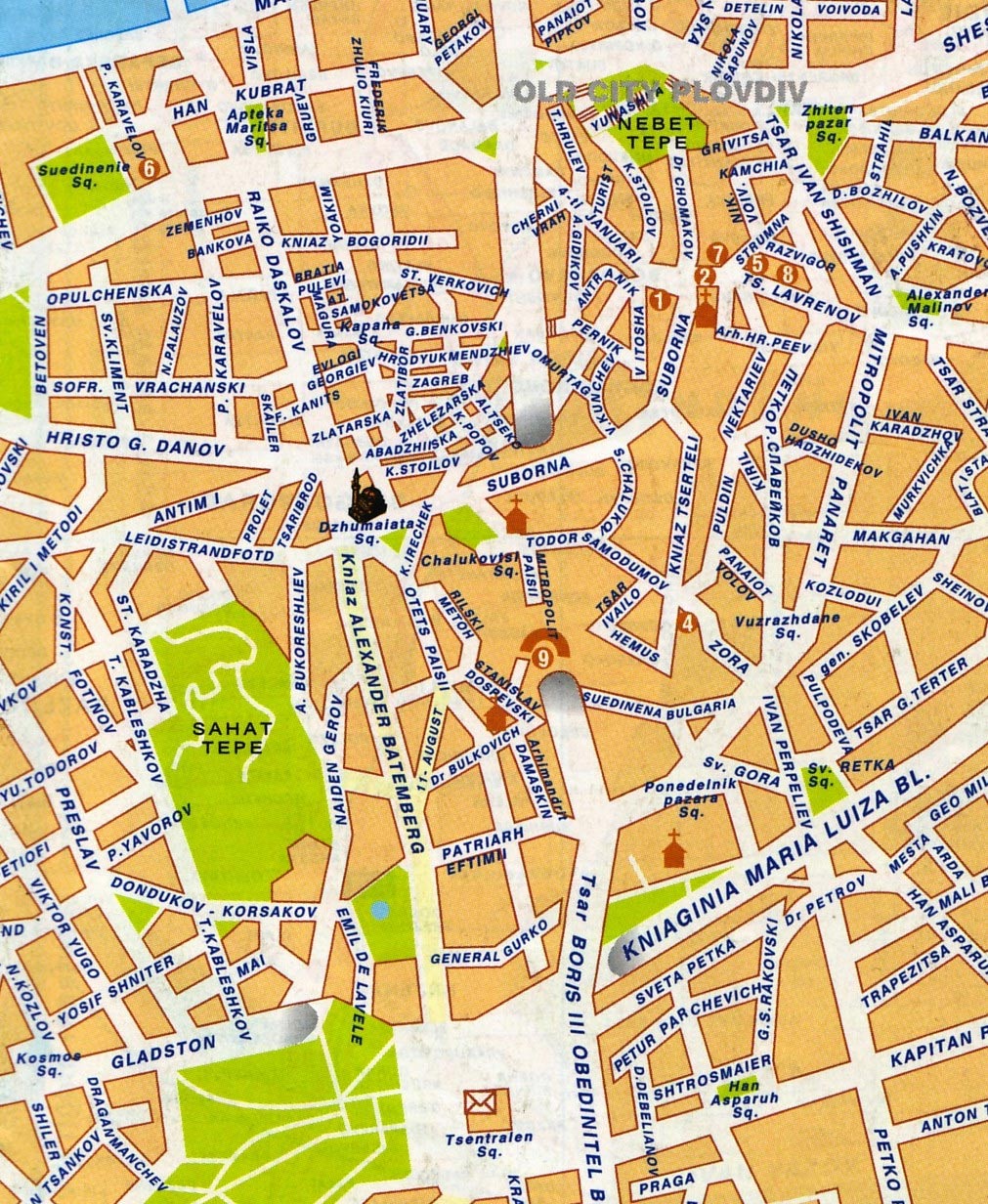 Plovdiv Map